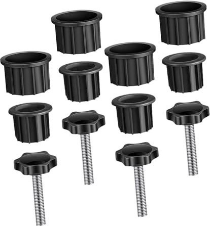 HANABASS Détachées pour Pied De Parasol Cache-Anneau De Trou avec Filetage Et Poignée pour Table De Terrasse Ou Jardin Accessoires De Rechange pour Parasol Extérieur