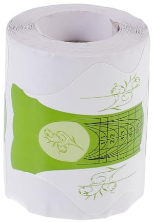 Guía de Uñas para Extensiones 100 Piezas Papel Verde | Aplicación y Retirada Sencillas, Guía Precisa para Manicura Diy, para Aprendizaje de Nail Art