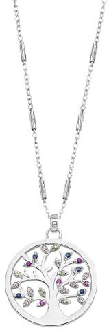 LOTUS SILVER Collar Mujer Plata de Ley 925 | Acabado Refinado LP1890-1/1, Collares Mujer, Regalo de Cumpleaños, Aniversario, San Valentín, Madre y más