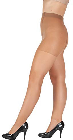 Giulia Strumpfhose Damen übergröße Molly 20 Den Caramel 3XL (DE 50-52)