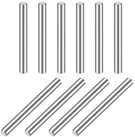 sourcing map 10 Stück Zylinderstifte 4 x 50mm (ca. 5/32) Dübelstift 304 Edelstahl Holz Etagenbett Dübelstifte Regal Heringe Stützregale