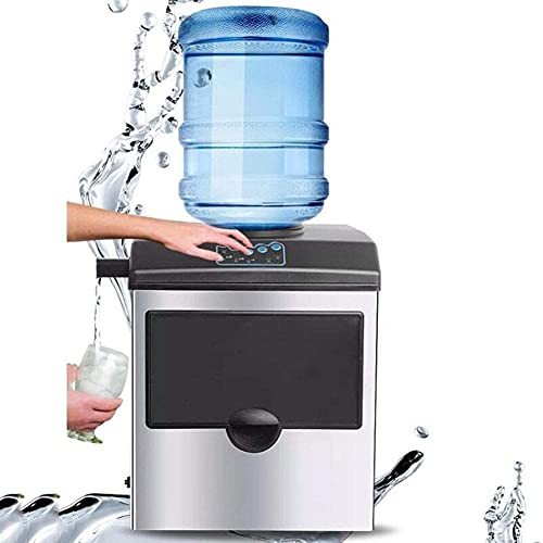 NCRD Ice Maker for Countertop,Ice Maker Machine,Makes 55lb Nugget Ice per Day,Ice Cube Ready In 8 12 Minutes 3 Sizes