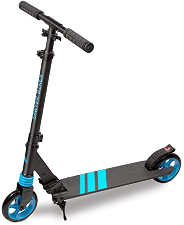 Sawyer Bikes - Patinete Ajustable y Plegable - Niños 6 a 12 Años (Azul)
