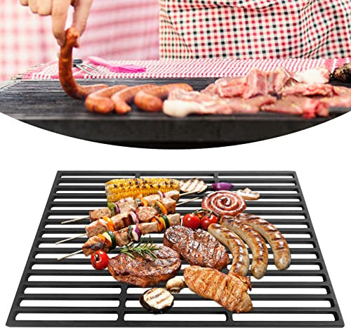 NAIZY Griglia di Cottura in ghisa 60x40 cm griglia in ghisa Piastra Pezzi di Ricambio griglia Forno in ghisa griglia Camino per Barbecue griglia a Carbone griglia a Gas