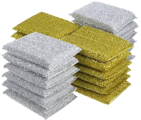 NIYANGLE 48 Pz Spugnetta Per La Pulizia Strofinaccio Spugna Per Lavare i Piatti Spugne Per La Pulizia Spugnette Abrasive Spugnetta a Spugna Cucina Madre Prodotto Finito Lana D'acciaio