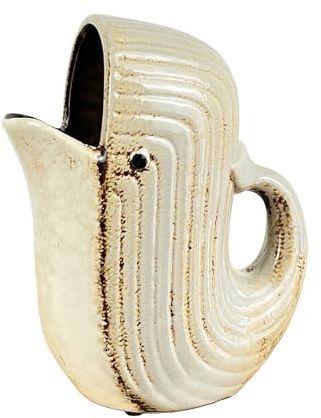 21.5cm Novlety Whale Jug Home Decoration Ornament Nautical Fish Sculpture Vase Pitcher Water
