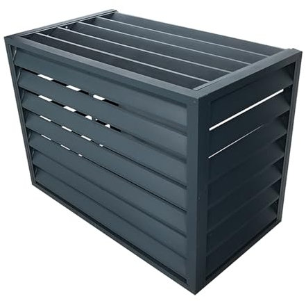 DONGGANSHI Pantalla para Cerca de Aire Acondicionado, Cubiertas de Aire Acondicionado para Exteriores, Cubierta de Aire Acondicionado de Aluminio, Cerca de privacidad, contraventanas para EST