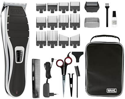 WAHL Clipper 2 en 1 Cortapelos y Afeitadora Kit combinado de cortapelos y afeitadora inalámbrico con batería recargable de iones de litio