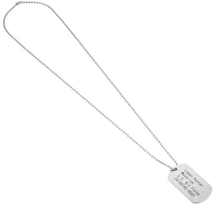 Costumed US Army Dog Tag - Erkennungsmarke silber, Hundemarke - Soldaten Kette als Accessoire für Fasching & Karneval