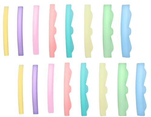 Rizador de Pestañas de Silicona 8 Pares, Herramienta de Maquillaje | Junta para Permanente de Pestañas, Plástico y Silicona, Reutilizable, para Salón de Belleza, Apta Mayoría de Ojos