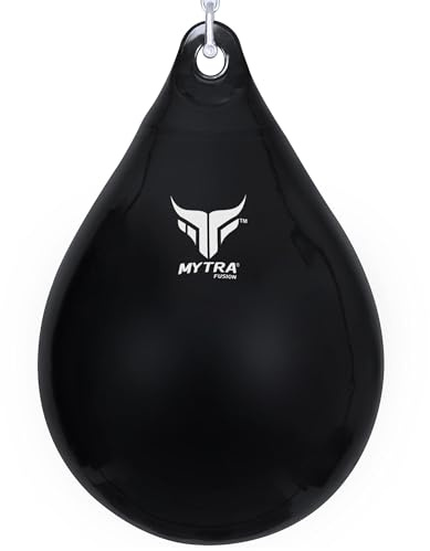 Sacchetto da Boxe ad Acqua 18 pollici (45 cm) Nero – Sacco da Boxe Sospeso Resistente per Allenamento, Kickboxing, MMA, Muay Thai – Sacco Riempibile d’Acqua Durevole con Montaggio Facile