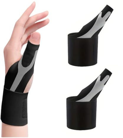 1 Par Muñequera Muñeca Abierta, muñequeras ajustables, Para Túnel Carpiano, Esguince de Muñeca, Tendinitis, Muñequera Tendinitis Muñeca, Férula Para Muñeca(Proporciona un soporte suave)