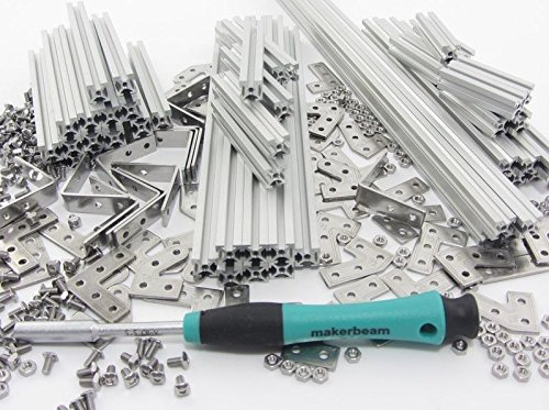 Starter-Kit Stangenprofil Makerbeam 10x10, Alu Natur