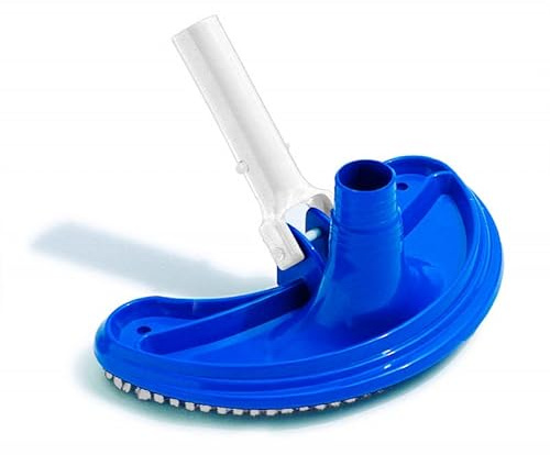 myPool Bodensaugerbürste Halbmond, Reinigungsbürste, manueller Poolsauger, robuste Poolbürste, Menge: 1 Stück