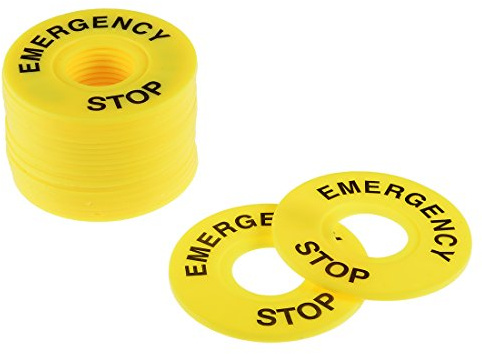 sourcing map 20pcs Interruptor pulsador de 22mm de diámetro interior | señal de parada de emergencia, para la sustitución