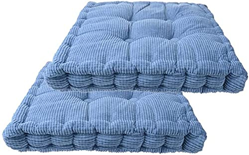 SRHMYJJ Massive quadratische Sitzkissen 40 × 40 cm, Stuhlkissen Tufted Verdicken Kissen Sitz Cord, Sessel Pad Tatami Bodenkissen für Balkon Büro Meditation Wohnzimmer