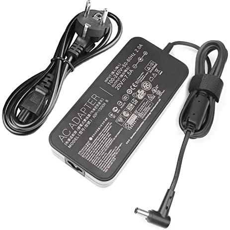 150W 20V 7.5A Netzteil Ladegerät ADP-150CH B A18-150P1A Kompatibel für Asus Rog G531GT G731GT FX505GT FX705GT FX505DD FX505DT FX505DU FX705DD FX705DT FX705DU Laptop Netzteil