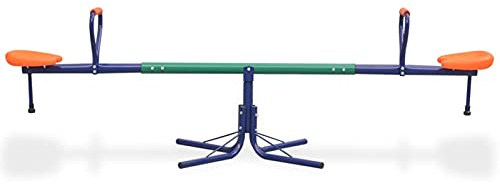 Susany 360-Grad Drehbaren Wippe Karusselwippe 182 x 60 cm (L x H) für Garten,Gartenwippe Kinderwippe Wippschaukel Wippe Garten für 3 - 10 Jahre Kinder,Belastbarkeit:45 kg,Stahl und Kunststoff