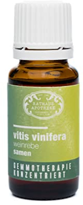 Rathaus Apotheke Wien Konzentrierter Knospenextrakt Gemmotherapie Vitis Vinifera Weinrebensamen Natürliche Unterstützung für Detox Zellschutz & Regeneration 15 ml