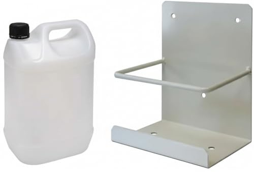 Suinga Bidon Condensador para aire acondicionado 10 Litros + Soporte | Garrafa de Plastico Alimentario, con Asa y Tapon | Bidon Multiusos para Almacenaje, Transporte y Liquidos