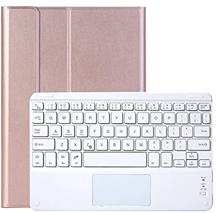 ZKAIAI Custodia Tastiera per iPad 9.7 6a/5a Generazione 2018/2017, iPad Pro 9.7, iPad Air 2/1, Custodia con Tastiera Touchpad Bluetooth per iPad 9.7, Smart Cover con Supporto Pencil