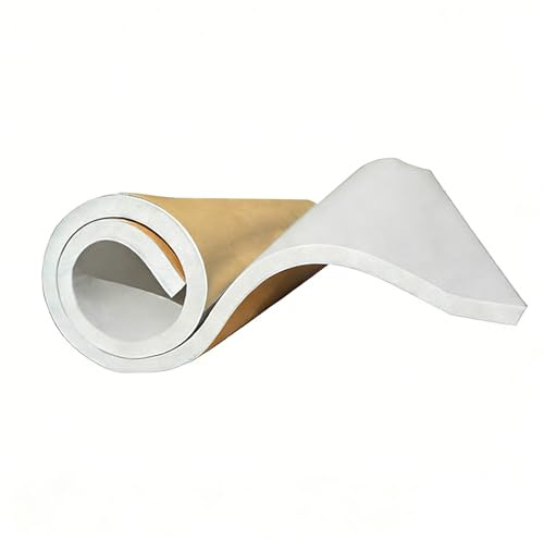 Selbstklebend Dämmschaummatte, Isolierung Kautschuk Dämmung Dämmplatte, Perfekt als Wärmedämmung, Kälteschutz und Verdunklung(Thick:20mm/0.8,Off White)