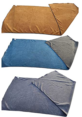 Paño De Limpieza De Microfibra Grande De 3 Piezas, Toallas De Limpieza Absorbentes Paño De Microfibra Para Ventanas De Automóviles Toallas De Secado De Automóviles Grandes De Doble Capa Toalla De Lava