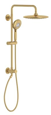 American Standard 102907GN00 Spectra Versa 24-Inch 4-Function Retrofit Shower System with Rain Shower Head with Handheld Sprayer, 1.8 GPM, Brushed Cool Sunrise