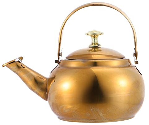 LeGDOr 1pc Stainless Steel Exquisite Pot Tea Pots for Stove Blooming Teapot Whistling Tea Pot Stove Tea Kettle Espresso Maker Pot Boiling Water Pot Car Delicate Make Tea Induction Cooker