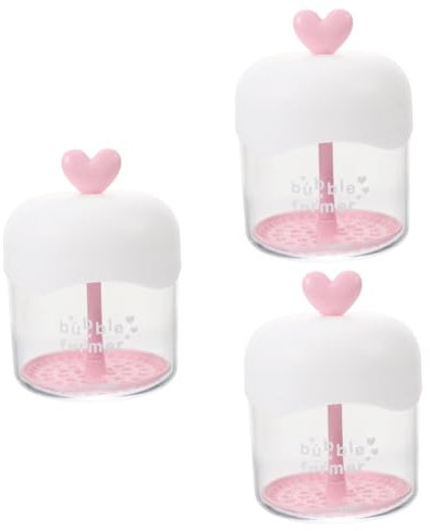 Healeved 3pcs Face Wash Foamer Cleanser Foams Maker Bottle Facial Cleaning Device Bubbling Supply Simple Foam Maker