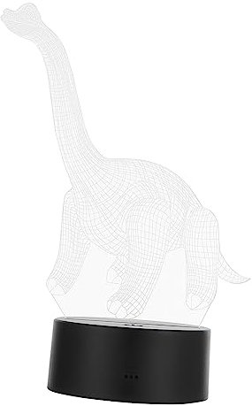 WOONEKY 3d Dinosaurier Led Nachtlicht Acrylbasiert Farbwechsel Touch Tischlampe Kinderzimmer Schlafzimmer Party Dekolicht