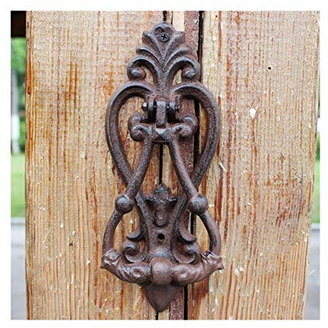 Türring-Zuggriff, Türklopfer, Landhaus-Türklopfer, antike Fensterdekoration, Haustürgriff, DIY, Garten, Gusseisen, 11