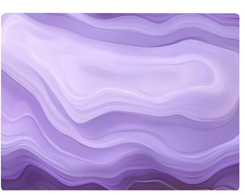 Light Dark Purple Marble Kitchen Glass Cutting Board Ocean Decorative Gift Marbled Granite Stone Rock Gift For Her Mom Wife (Light Purple)