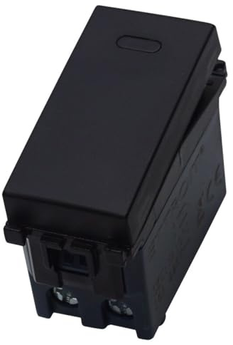 1 MODULO PULSANTE 16A, NERO, COMPATIBILE CON VIMAR ARKE', MODULI E FRUTTI 100% COMPATIBILI, MATERIALI DI ALTA QUALITA'