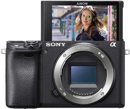 Sony Alpha A6400 E-mount Compact Mirrorless Camera body 24.2MP APS-C Sensor, fast Auto Focus, Real-time Eye AF and Real-time Tracking, 4K HDR movie-shooting) (Renewed)