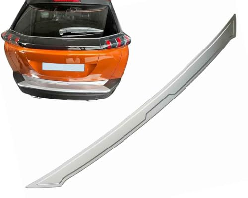 Paraurti Posteriore per Peugeot 2008 II - Dal 2019+ Acciaio Inox Opaco Protezione per Bordo Bagagli Carico