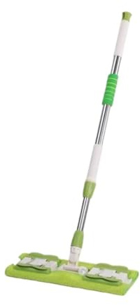 DANNMPX Mopa Esfregona Herramienta De Limpieza Doméstica con Trapeador Plano, Artefacto Perezoso, Trapeador De Repuesto Lavable A Mano Limpieza Suelos(Grün)