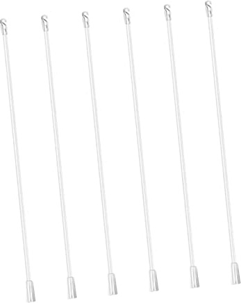 Amosfun 3 Series Varillas para Verticales De Plástico Transparente Repuestos para Cortinas Accesorios Prácticos para Cortinas Corredizas 6 Piezas X 3