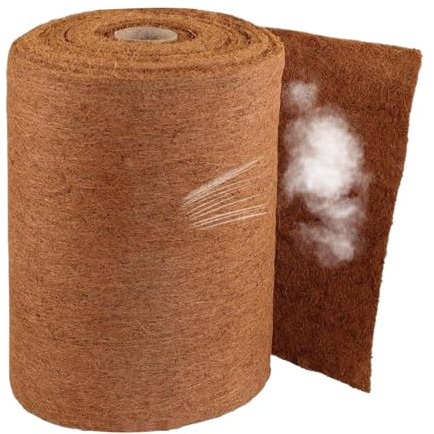 Liner Roll - Natural Fiber Plant Pot Mat Lightweight Breathable Non Slip for Indoor Outdoor Gardening Flower Pots Garden Beds Ground Cover Like