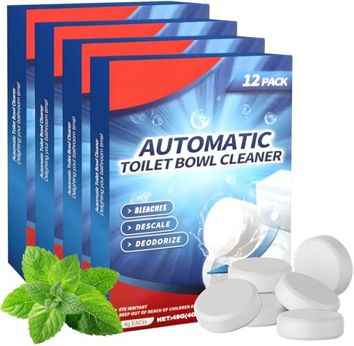 48 Pièce Pastille WC Pastilles Toilette, Pastille Toilette Extra Puissant Prévenir les Odeurs Nettoyage en Profondeur pour Éliminer le Calcaire Tenace Et les Calculs Urinaires