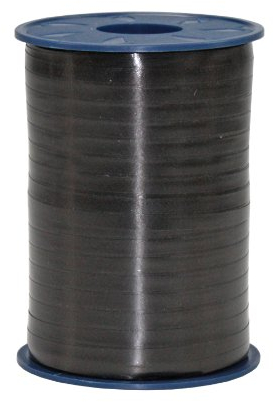PRÄSENT C.E. Pattberg America Gift Curling Ribbon Black, 546 Yards of balloonribbon for Gift Wrapping, 0.2 inches Width, Accessories for Decoration & Handicrafts,Ribbon for Presents, 5mm - 500m