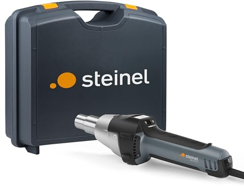 Steinel Varmluftsfläkt HG 2620 E i resväska, professionell varmluftspistol, 3 m kabel, LCD-skärm, 700 °C | 500 l/min, 2 300 W