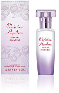 Christina Aguilera - Eau so Beautiful Eau de Parfum, Perfume Femenino, con Notas de Hojas de Violeta Aplastadas, Gardenia, Magnolia y Sándalo, Perfume para Mujer - 15 ml