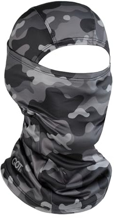 GOT Sports UPF 50+ Balaclava Face Mask - Sun Protection Hood Balaclava for Men Women - Motorcycle Sheisty Mask for Fishing (Jigsaw Night Camo)