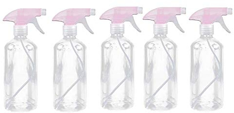 Youning Flacons pulvérisateur Brume Fine Vaporisateur Vide Spray Bouteilles Réutilisable Flacons vaporisateur vide avec gâchette de pulvérisation, beauté organique/cuisine/nettoyage (5PCS-500ML-A)