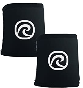 Rehband fascia polso in neoprene 5 mm, wrist support per fitness e allenamento di forza, stabilizzatore polso con compressione e calore - taglie S M L XL, Colore:Nero, Misura:S