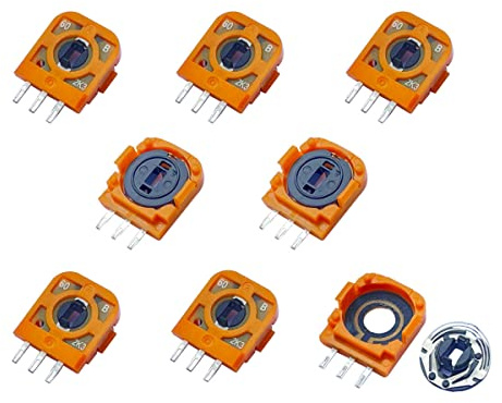 ElecGear 8x FU 2.3K Ersättning Trimmer Potentiometer för PS5 DualSense Controller, Ersättande Styrenhet Sensor med Variabelt Motstånd Module Reservdelar för Favor Union Analog Joystick