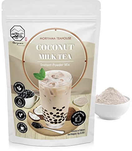 Coconut Bubble Milk Tea Instant 3in1 Powder Mix - 1kg (33 Drinks) | For Boba Tea, Milkshake, Blended Frappe and Bakery | Authentic Taiwan Recipe | 0 Trans Fat, No Preservatives by Moriyama Teahouse