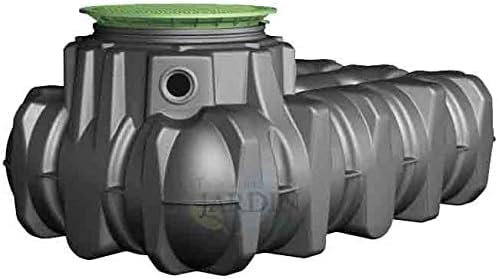 Réservoir en polyéthylène de 1500 litres. Conçu spécifiquement pour la récupération de l'eau de pluie. Longueur 210 cm, largeur 125 cm, hauteur 102 cm.