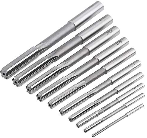 10-teiliger HSS-Zylinderschaft, Maschinenreibahle, Schneidreibahle, Metrische Reibahle, Metrisches Reibahlen-Set, Maschinenreibahlen-Set, 3/4/5/6/7/8/9/10/11/12 Mm